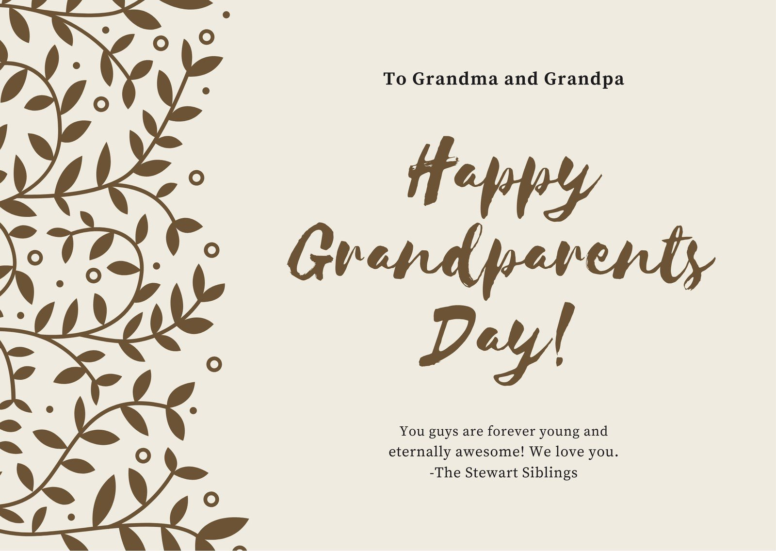 Free, Custom Printable Grandparents Day Card Templates | Canva with Grandparents Day Cards Printable Free