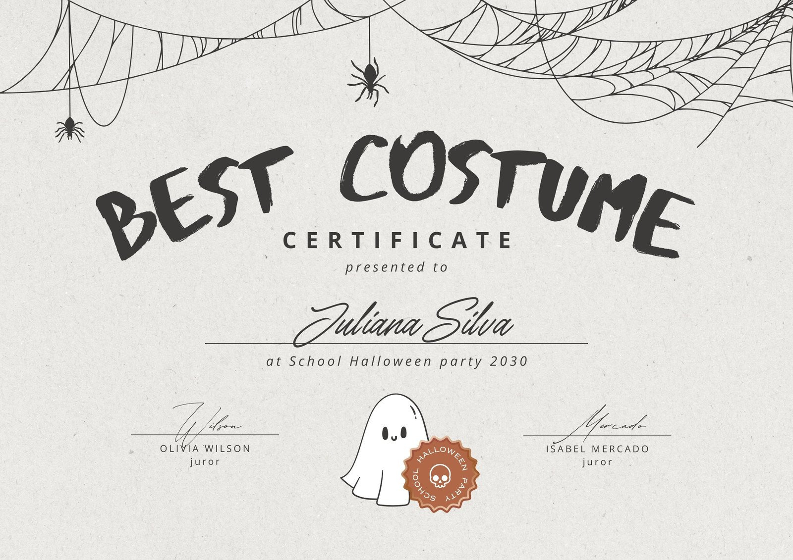 Free Custom Printable Halloween Certificate Templates | Canva with regard to Free Printable Halloween Award Certificates
