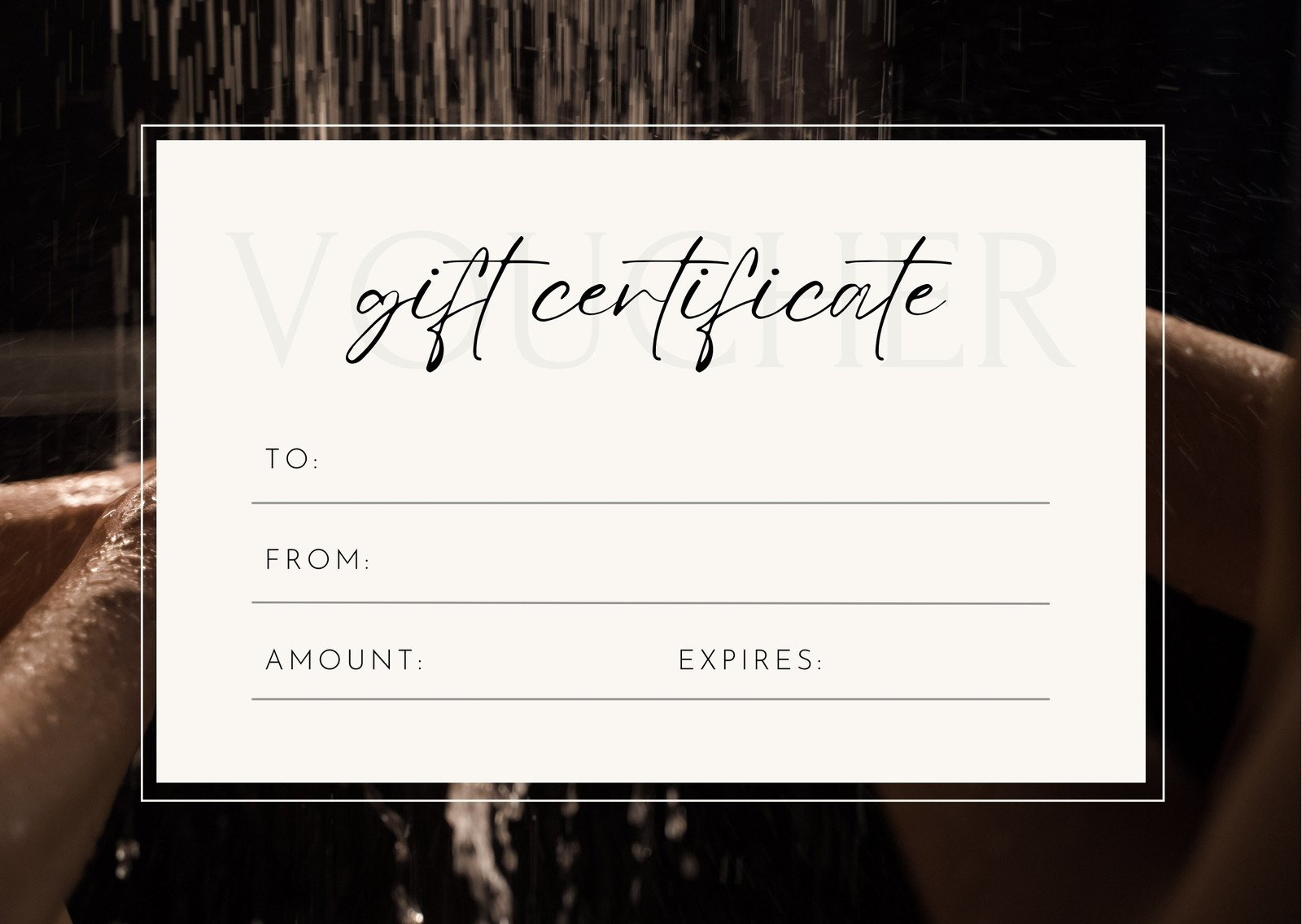 Free Custom Printable Massage Gift Certificate Templates | Canva regarding Free Printable Massage Gift Certificate Templates