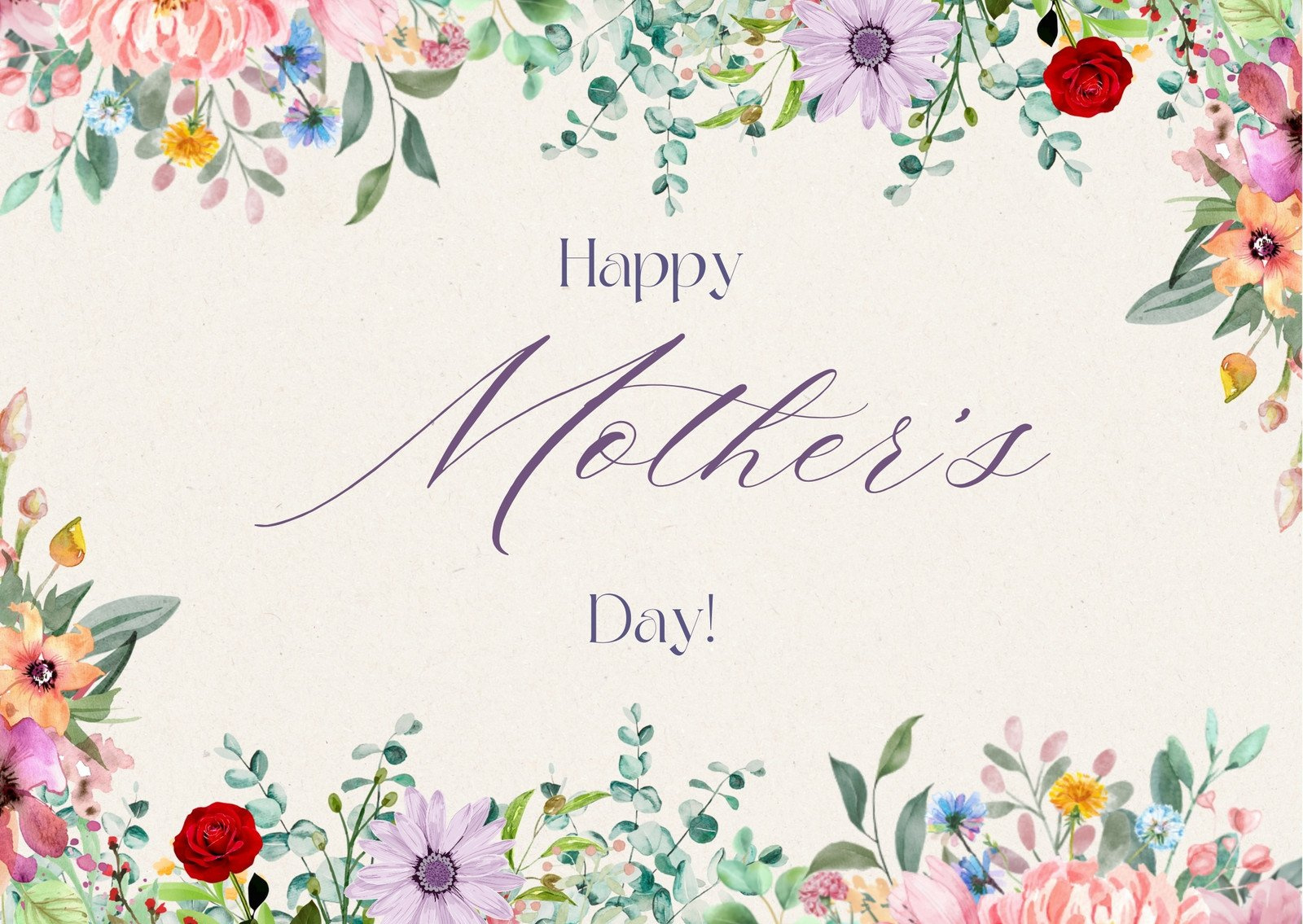 Free Custom Printable Mother&amp;#039;S Day Card Templates | Canva pertaining to Make Mother Day Card Online Free Printable