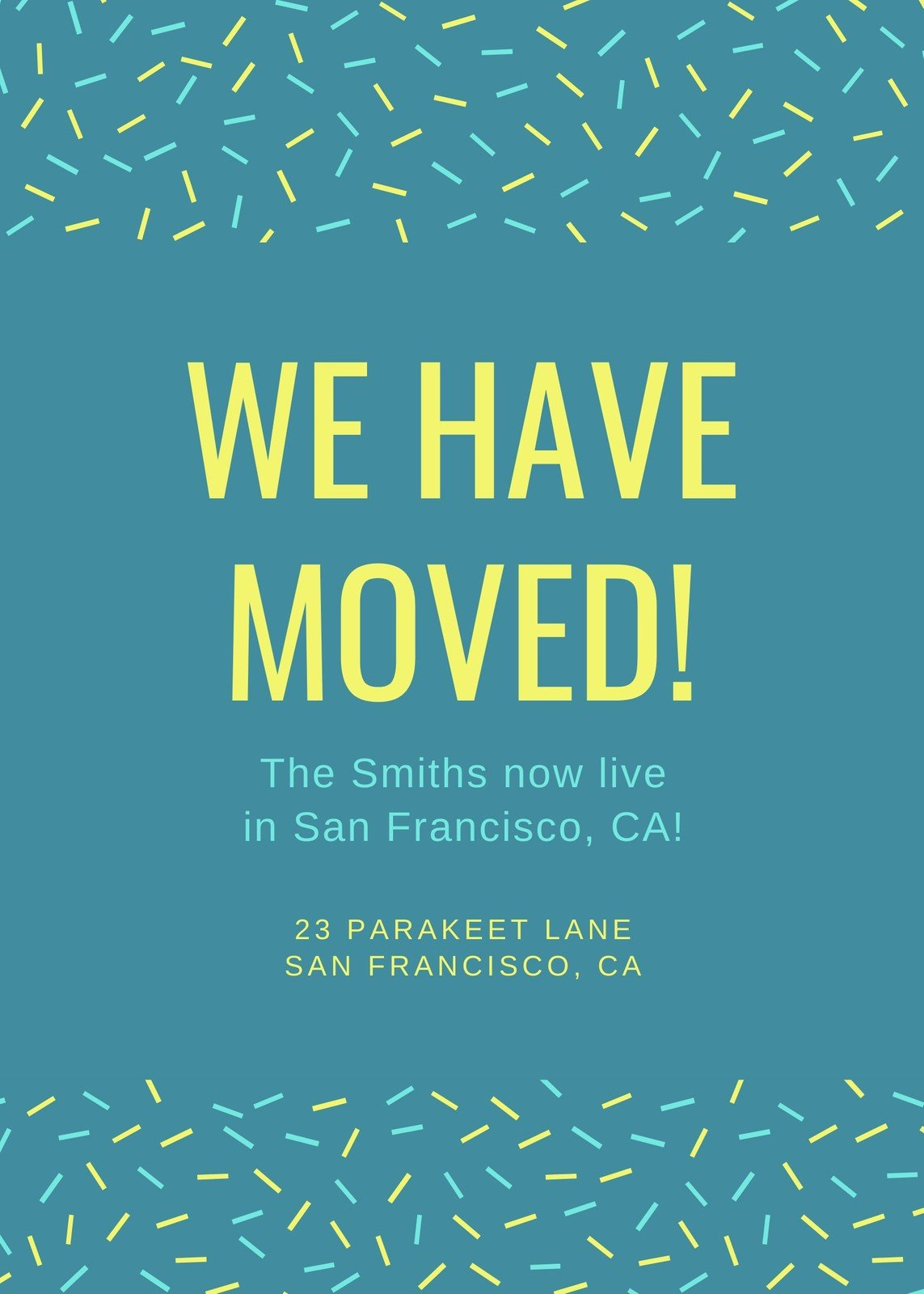 Free, Custom Printable Moving Announcement Templates | Canva in Free Printable Moving Announcement Templates