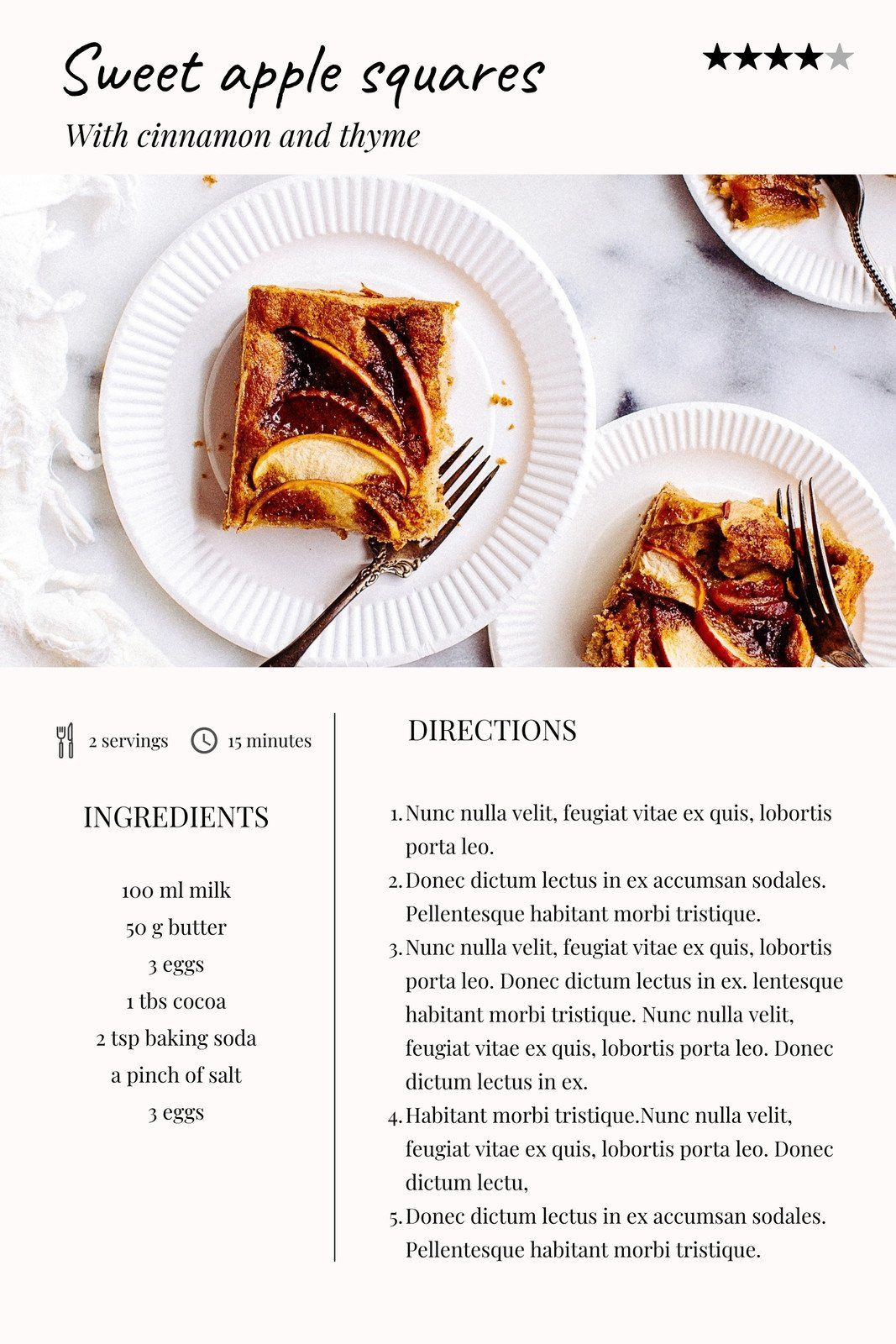 Free, Custom Printable Recipe Card Templates Online | Canva pertaining to Free Printable Dessert Recipes