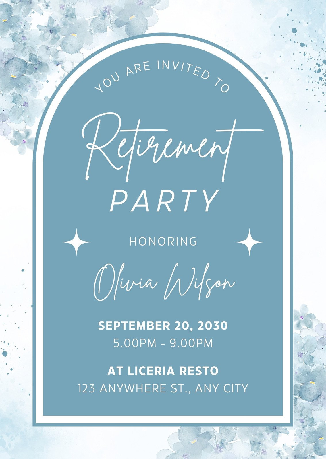 Free Custom Printable Retirement Party Invitation Templates | Canva intended for Free Printable Retirement Party Flyers