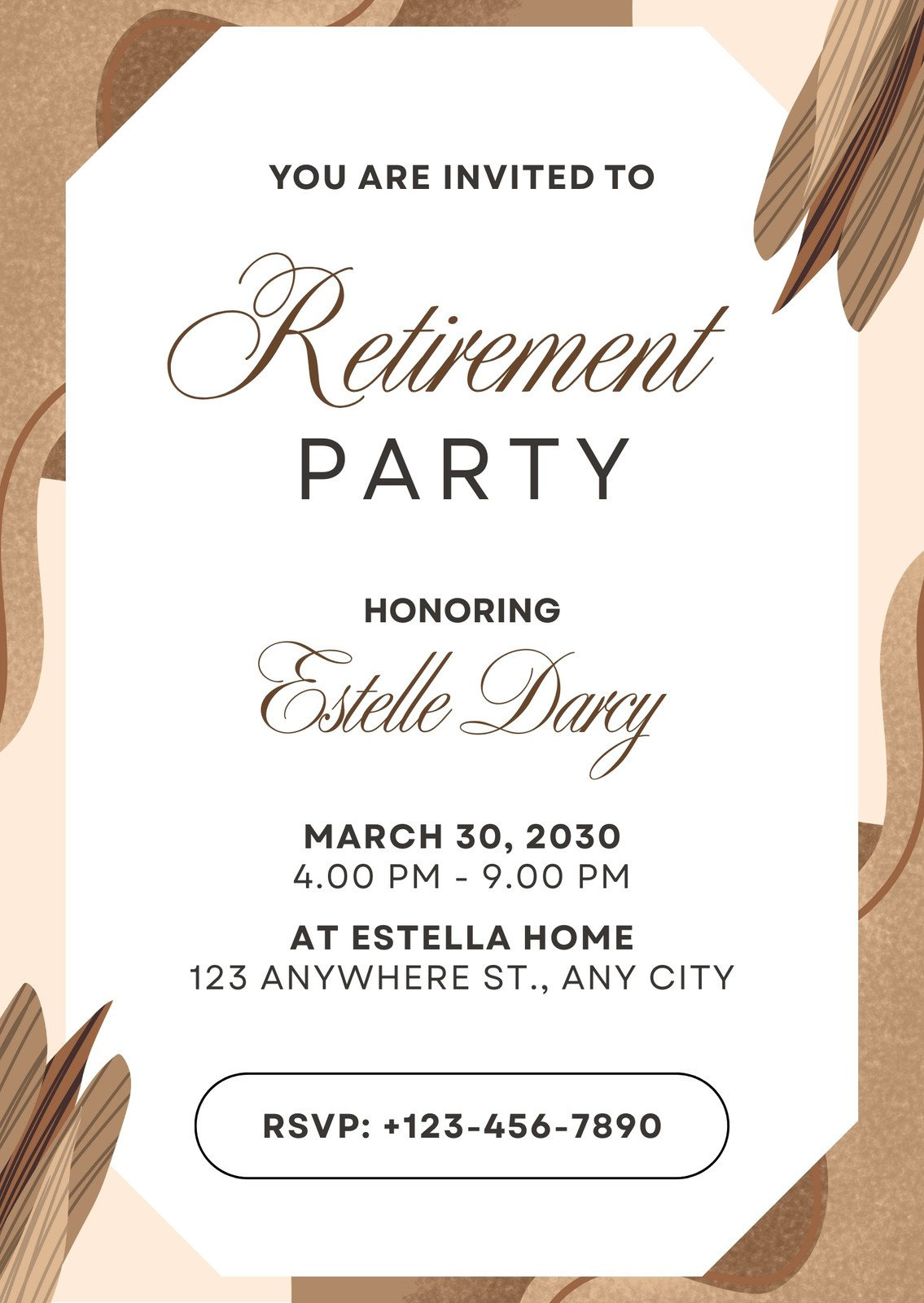 Free Custom Printable Retirement Party Invitation Templates | Canva pertaining to Free Printable Retirement Party Flyers