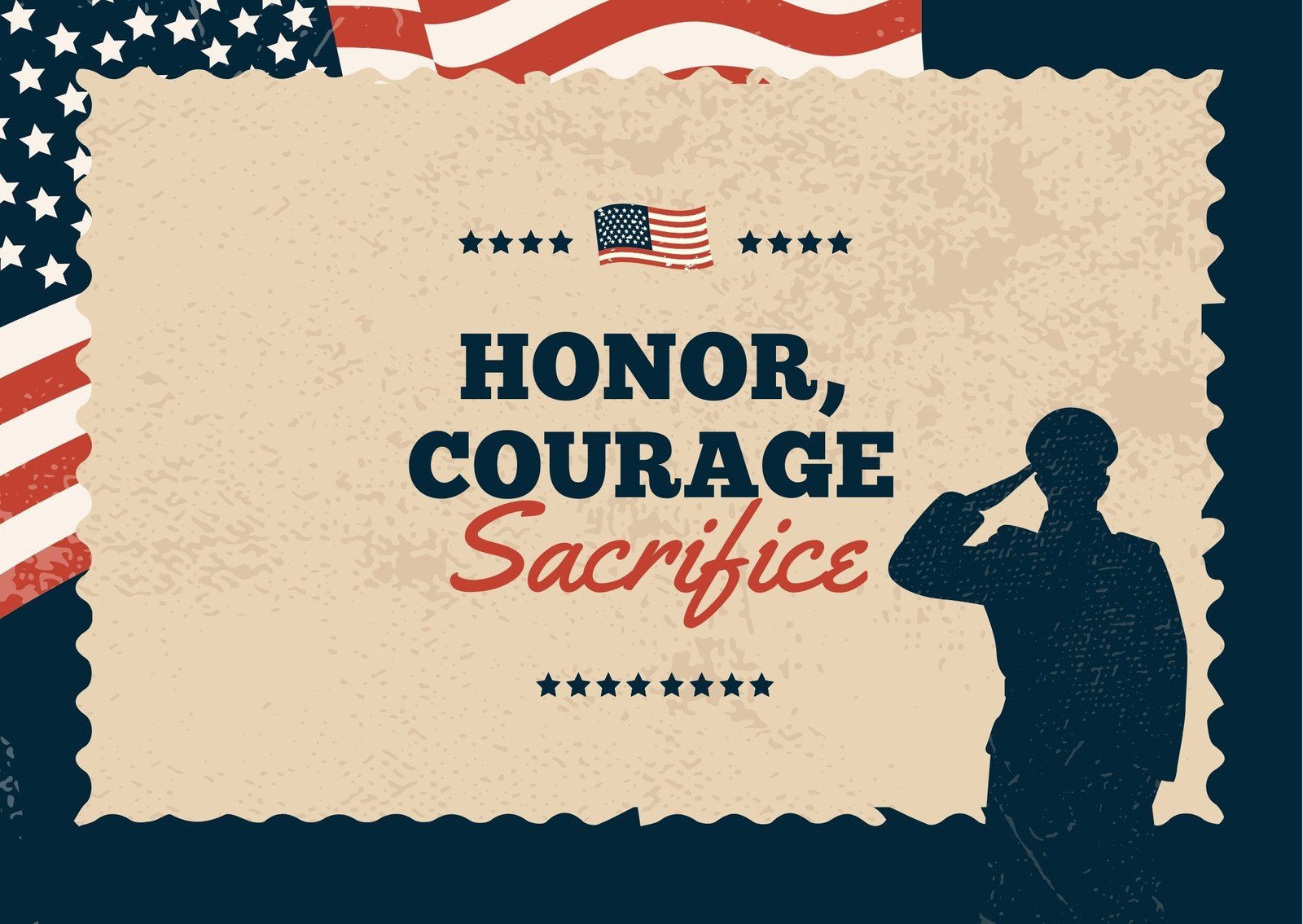 Free Custom Printable Veterans Day Card Templates | Canva with regard to Veterans Day Free Printable Cards
