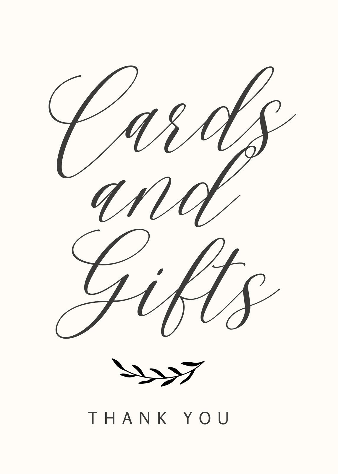 Free Custom Printable Wedding Thank You Card Templates | Canva throughout Cards Sign Free Printable