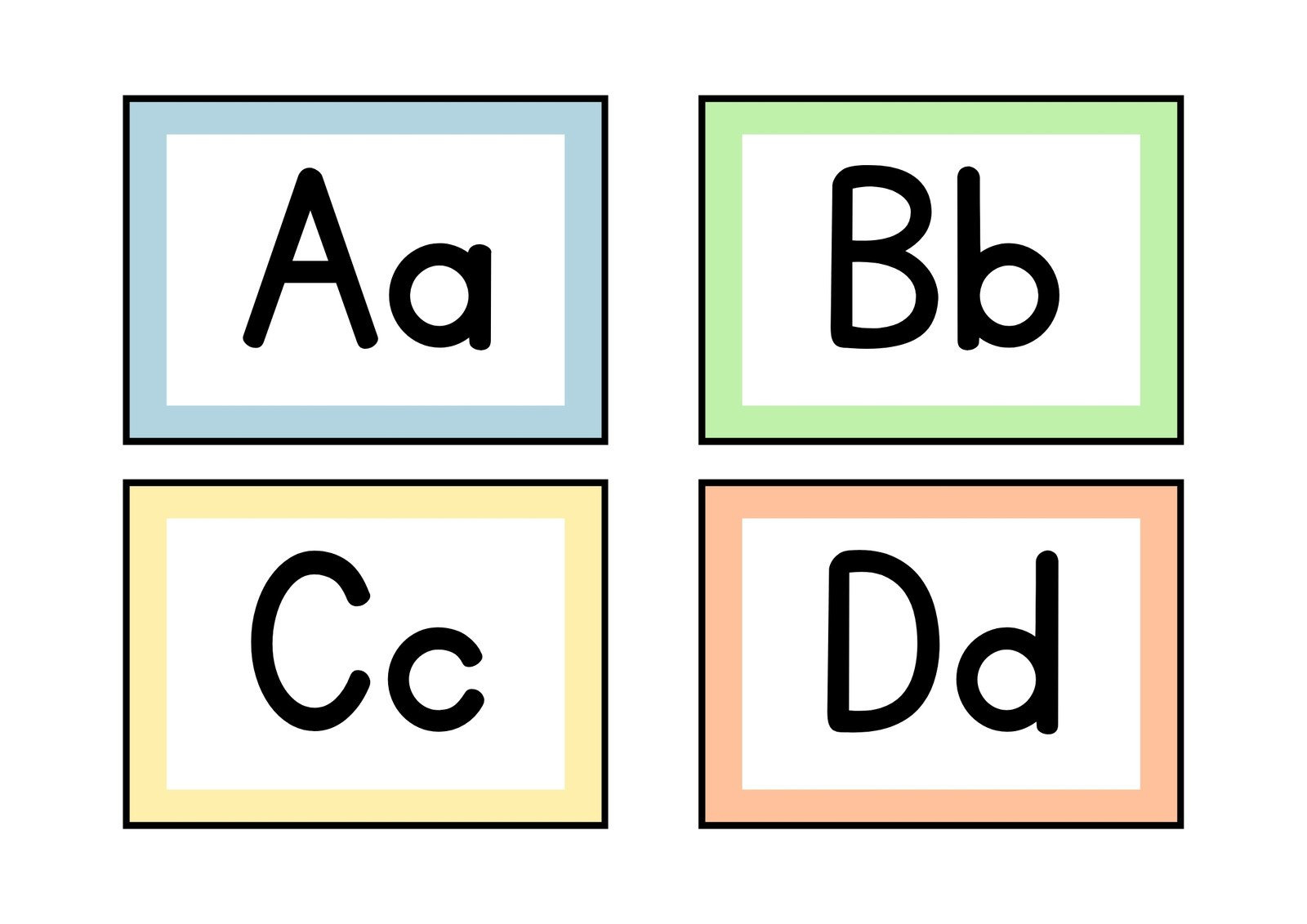 Free Customizable Alphabet Flashcard Templates | Canva for Free Printable Abc Flashcards With Pictures