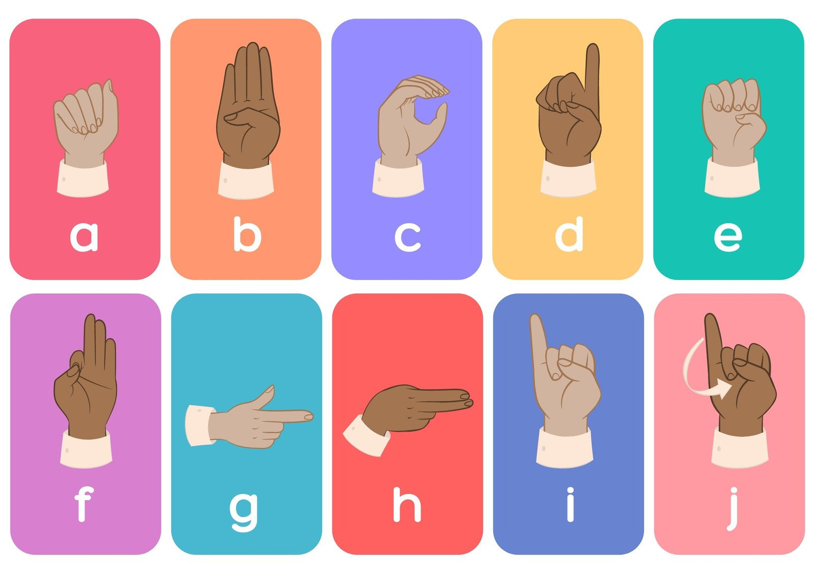 Free Customizable Alphabet Flashcard Templates | Canva pertaining to Sign Language Flash Cards Free Printable