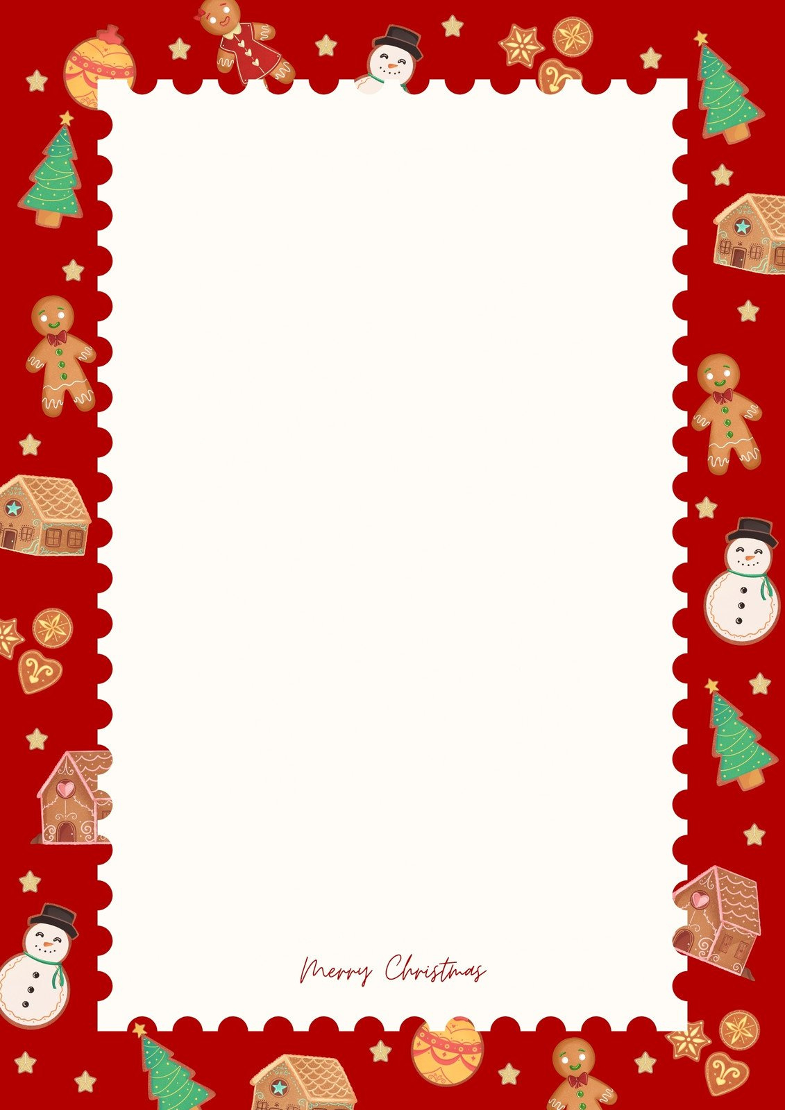 Free Customizable Christmas Page Border Templates | Canva with Free Printable Christmas Border Paper