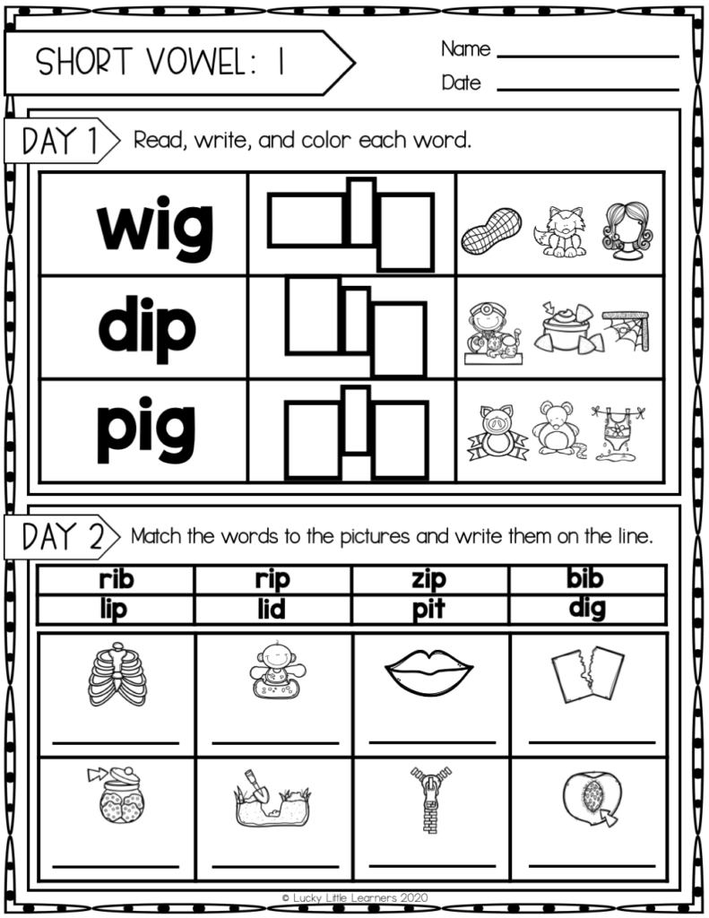 Free Daily Phonics Activities For 2Nd Grade - Lucky Little Learners throughout Free Printable Phonics Worksheets For Second Grade