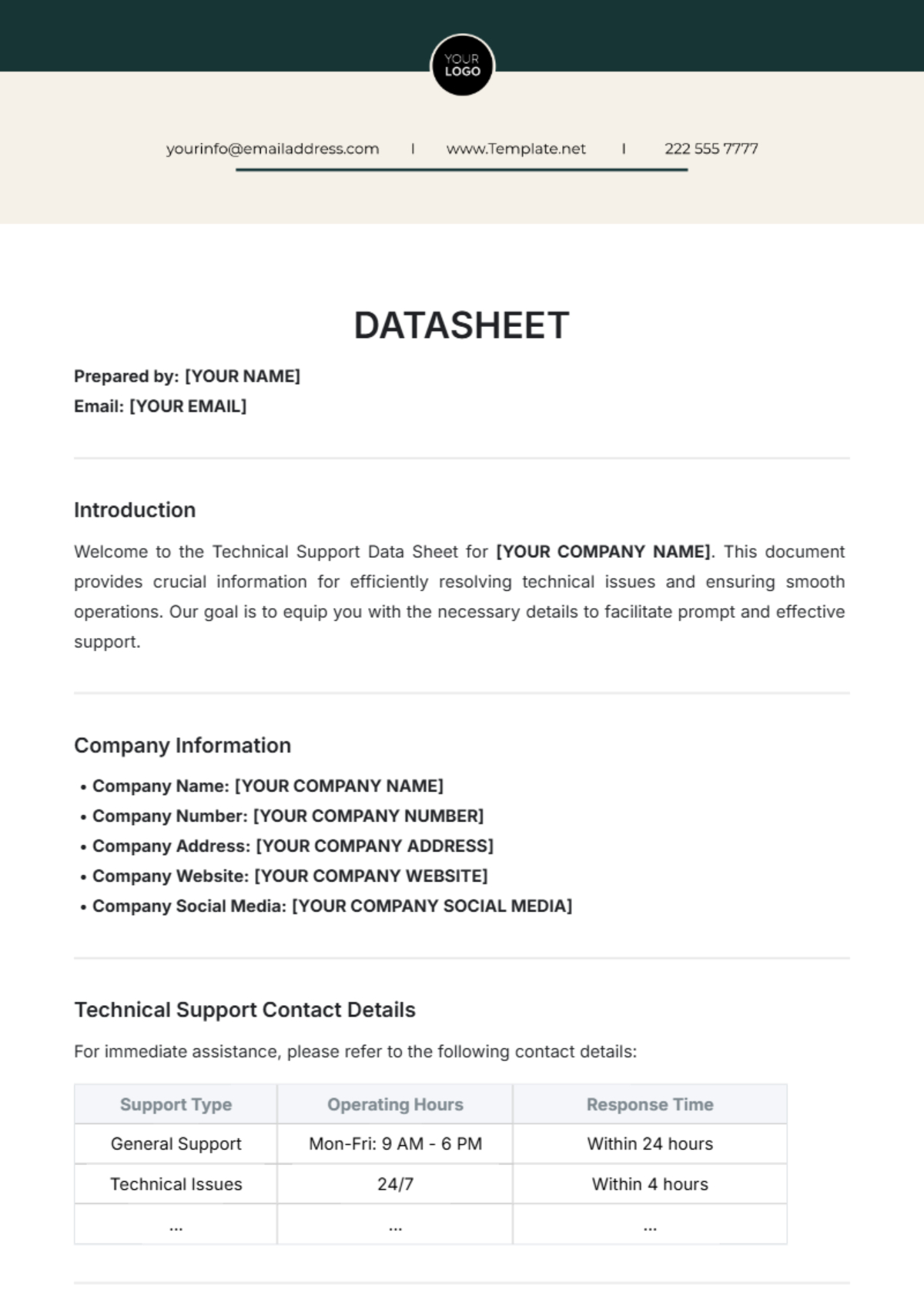 Free Data Sheet Templates To Edit Online &amp;amp; Print throughout Free Printable Data Sheets