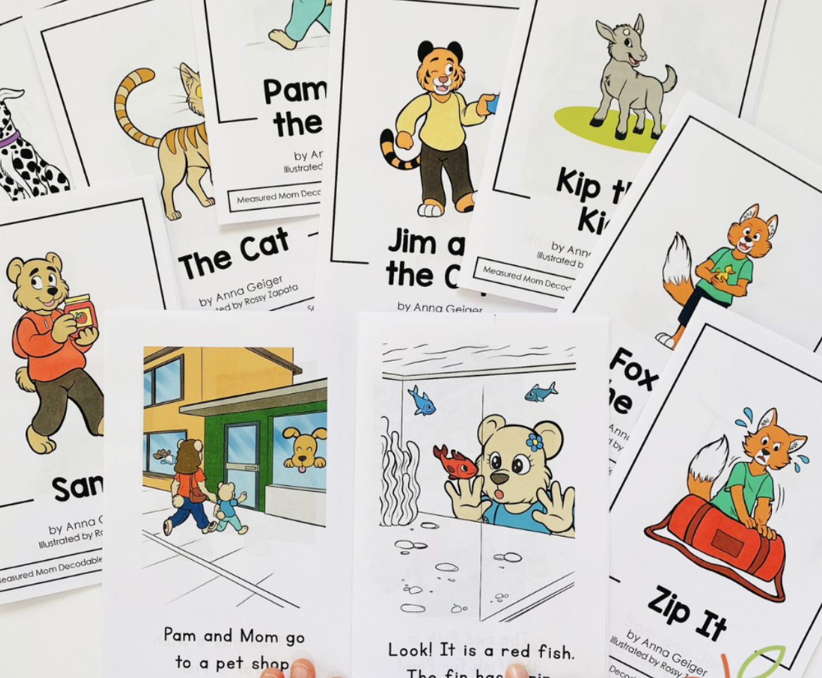 Free Decodable Books - The Measured Mom intended for Free Printable Phonics Books For Kindergarten