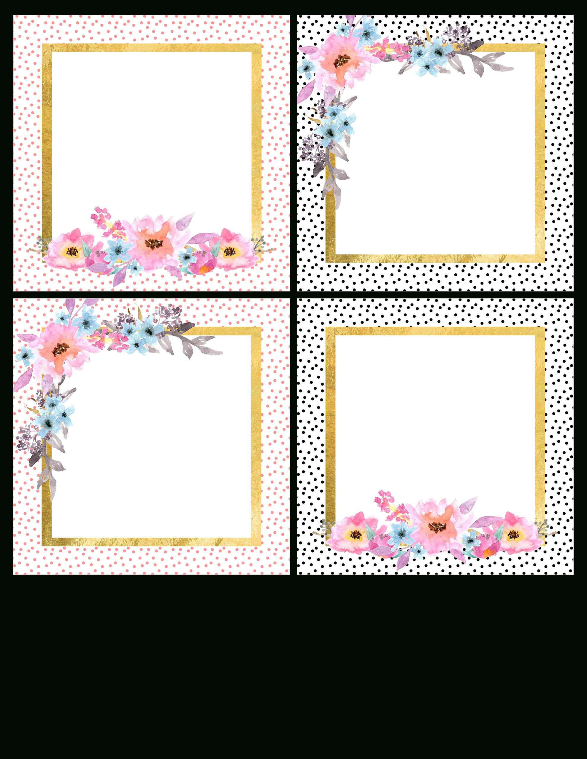 Free Digital Scrapbooking Journaling Printable Pack - Free Pretty in Free Printable Frames For Scrapbooking