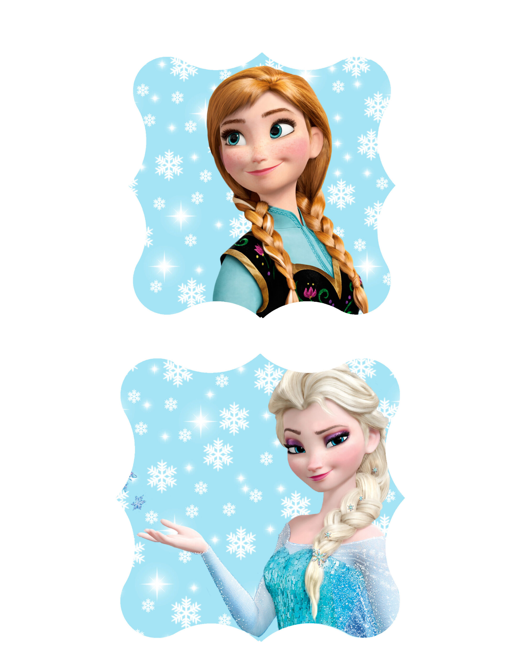 Free Disney'S Frozen Printable – Baby Shower Ideas 4U pertaining to Frozen Cupcake Toppers Free Printable