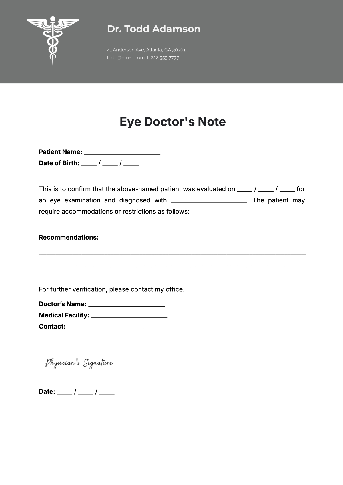 Free Doctor Note Templates To Edit Online regarding Free Printable Doctors Excuse