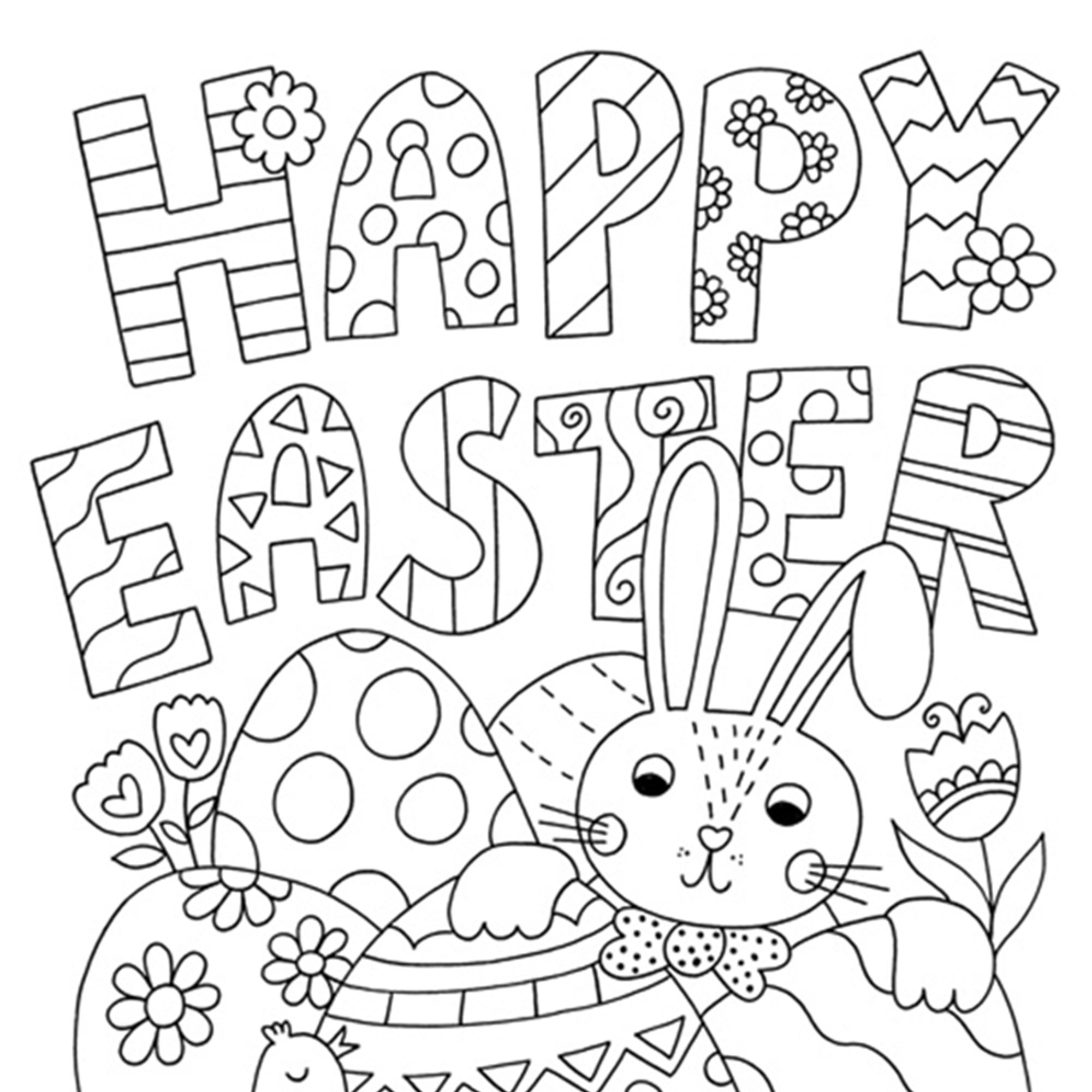 Free Easter Card Colouring Download | Hobbycraft in Free Printable Easter Cards For Grandchildren