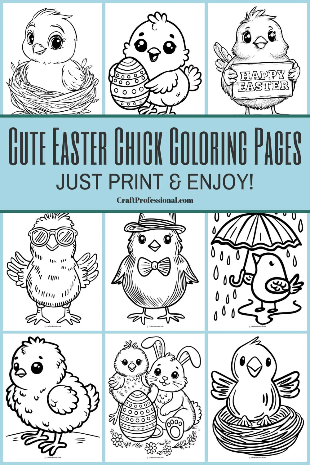Free Easter Chick Coloring Pages – Print & Download Now! throughout Free Printable Easter Baby Chick Coloring Pages