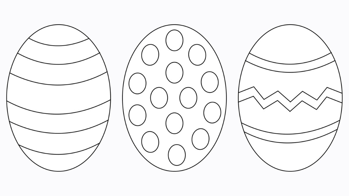 Free Easter Egg Template (+ 9 Easy Crafts!) - The Craft-At-Home Family for Easter Egg Template Free Printable