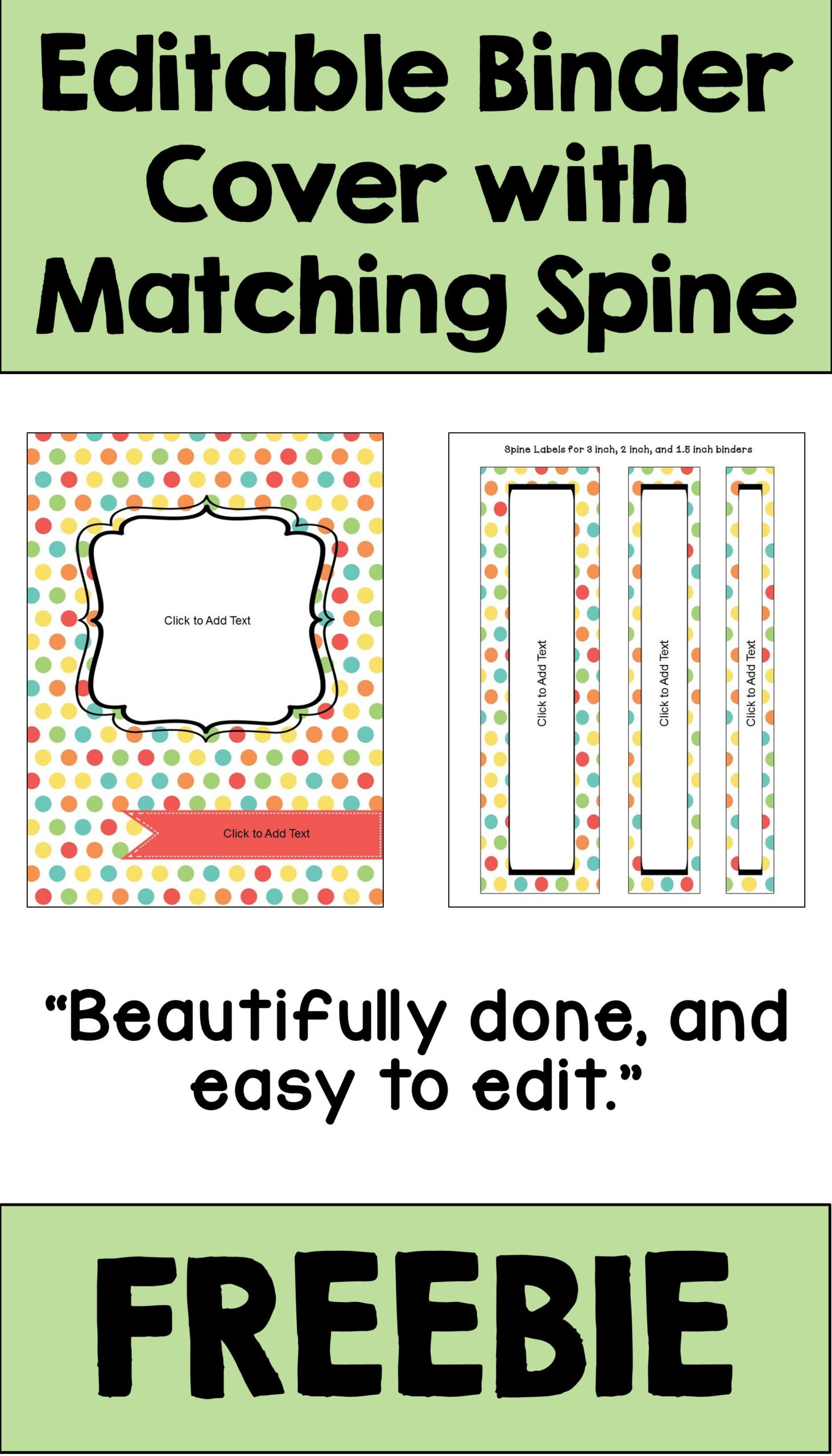 Free Editable Binder Covers And Spines For Teachers, Students regarding Free Printable Binder Covers And Spines