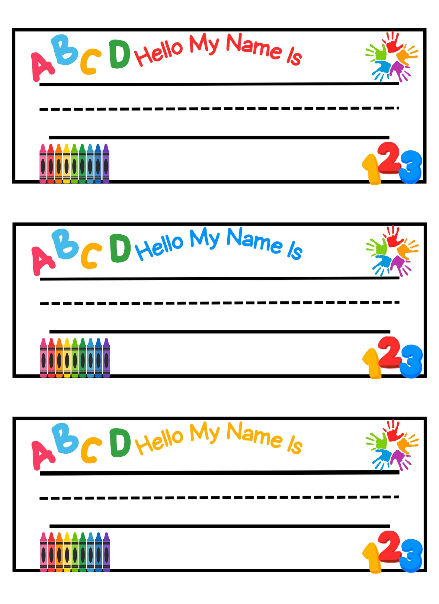 Free Editable Name Tags Printable - 100 Name Label Templates in Free Printable Name Labels For Kids