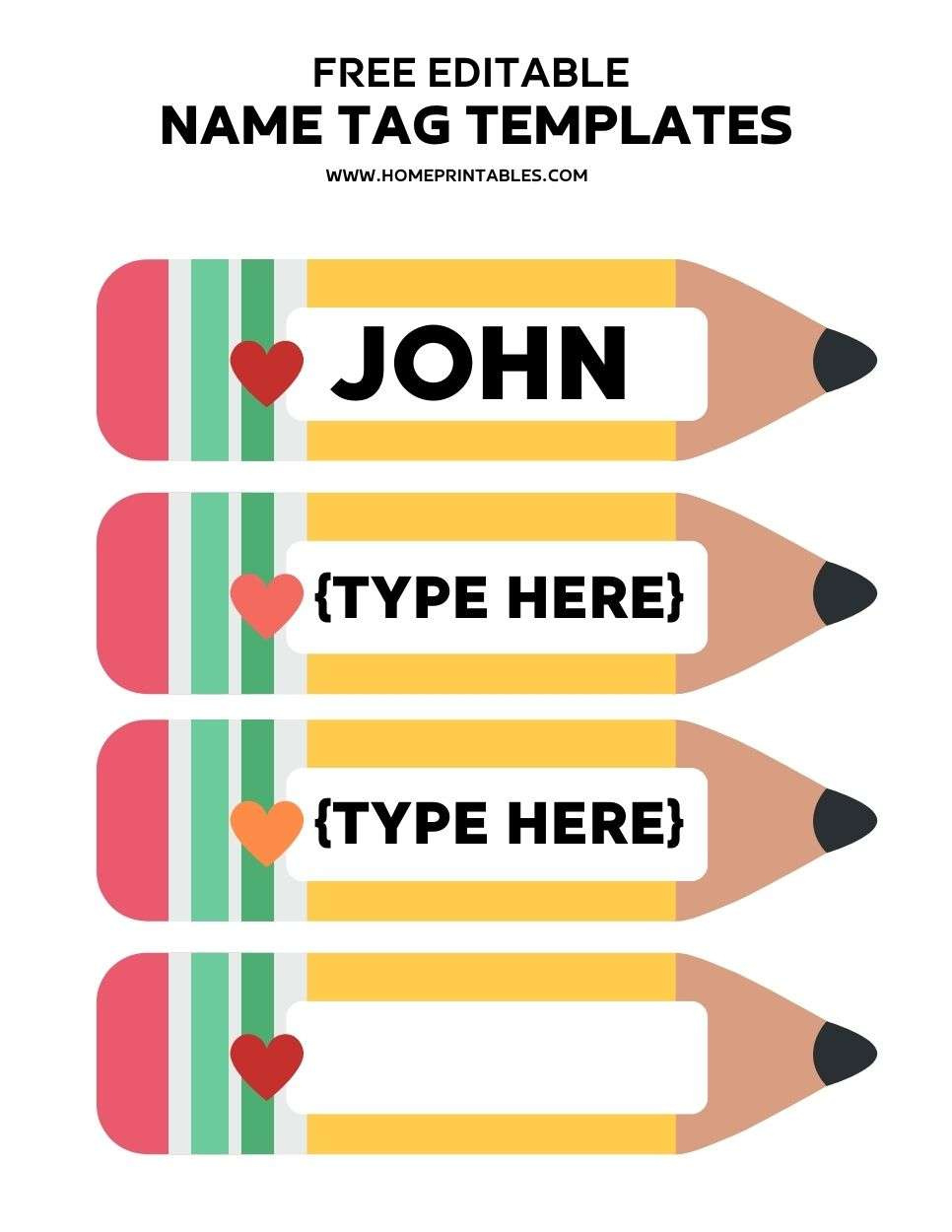 Free Editable Name Tags Printable - 100 Name Label Templates inside Free Printable Name Labels For Kids