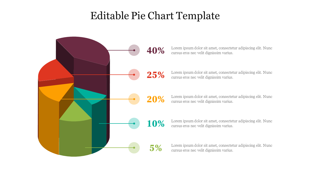 Free Editable Pie Chart Template Ppt And Google Slides for Free Printable Pie Chart
