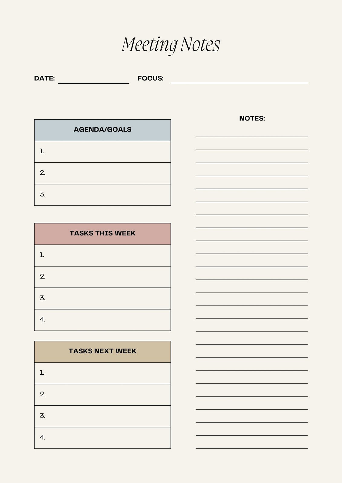Free, Editable, Printable Meeting Minutes Templates | Canva pertaining to Meeting Minutes Template Free Printable