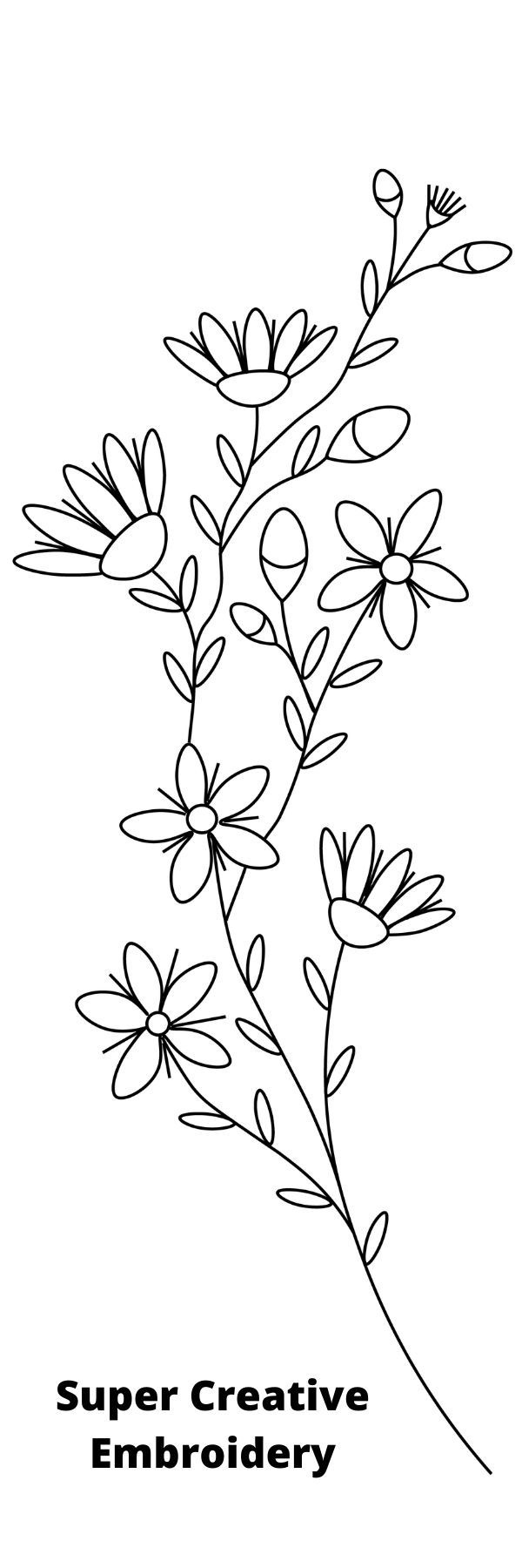 Free Embroidery Pattern / Pdf / Printable / Super Creative pertaining to Free Printable Embroidery Patterns