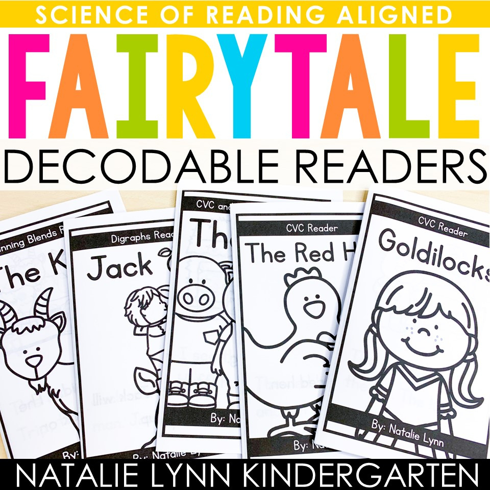Free Fairytale And Fable Decodable Readers for Free Printable Decodable Books For Kindergarten