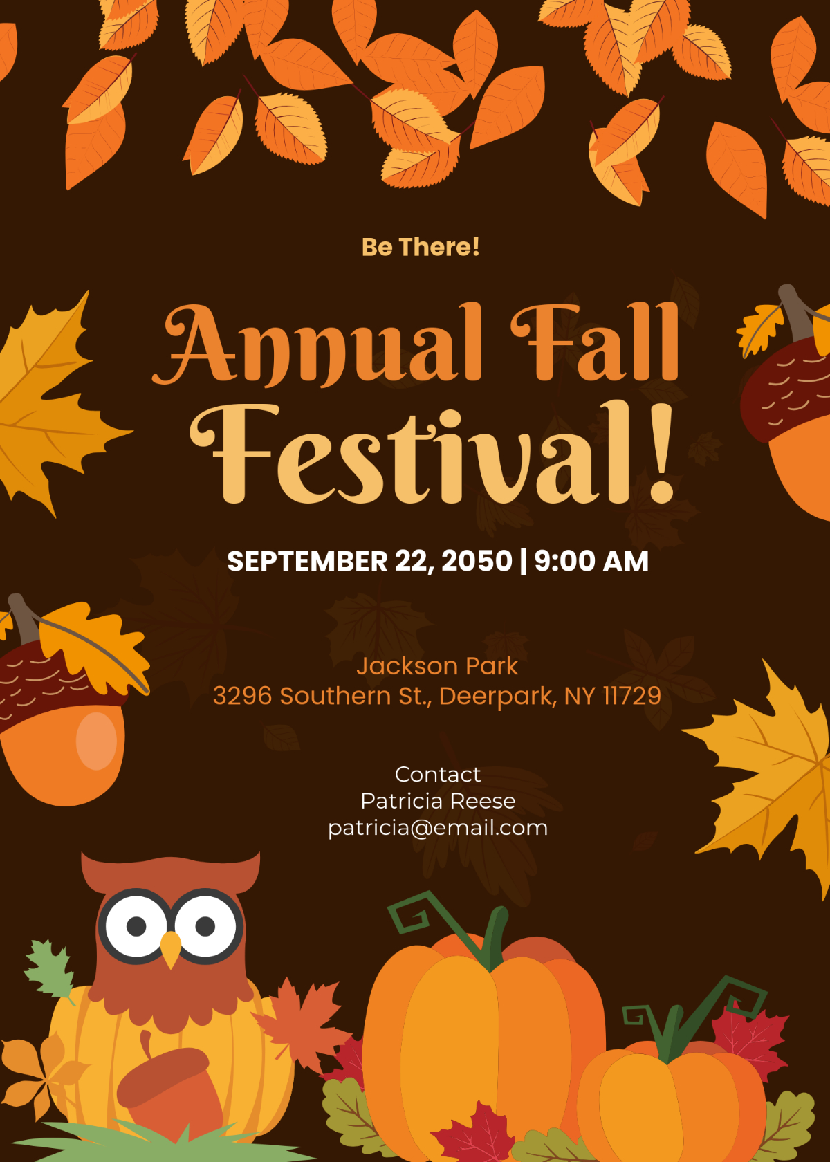 Free Fall Festival Invitation Template To Edit Online for Free Printable Fall Festival Invitations