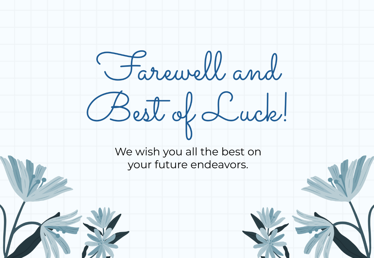 Free Farewell Card Templates, Editable And Printable throughout Free Printable Goodbye Cards
