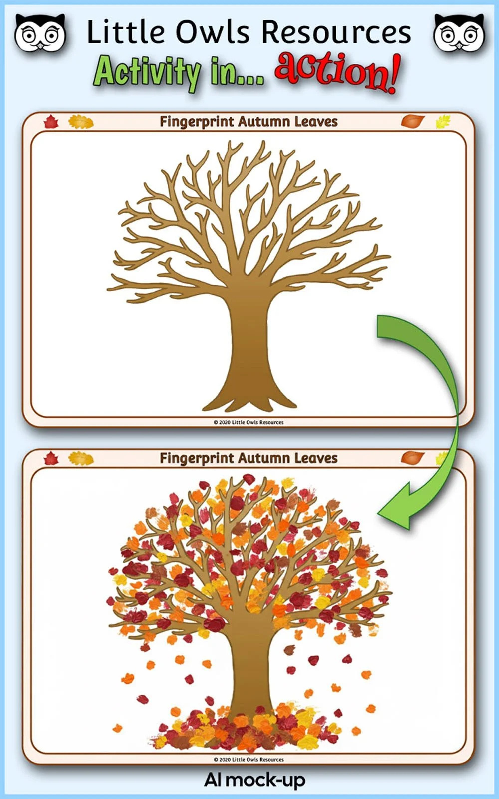 Free Finger Paint Autumn Leaves Activity Template | Eyfs within Free Printable Childminding Resources
