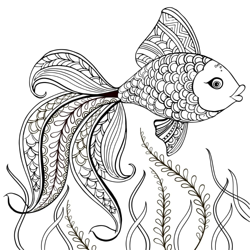Free Fish Coloring Pages For Download (Printable Pdf) in Free Printable Fish Coloring Pages