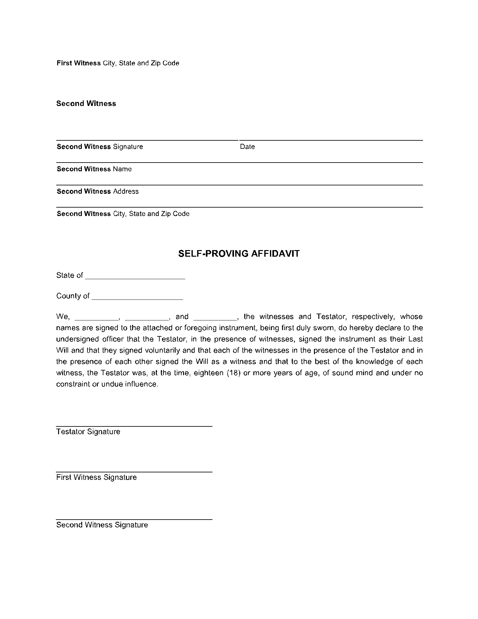 Free Florida Last Will And Testament Form | Cocosign with regard to Free Printable Last Will And Testament Blank Forms Florida