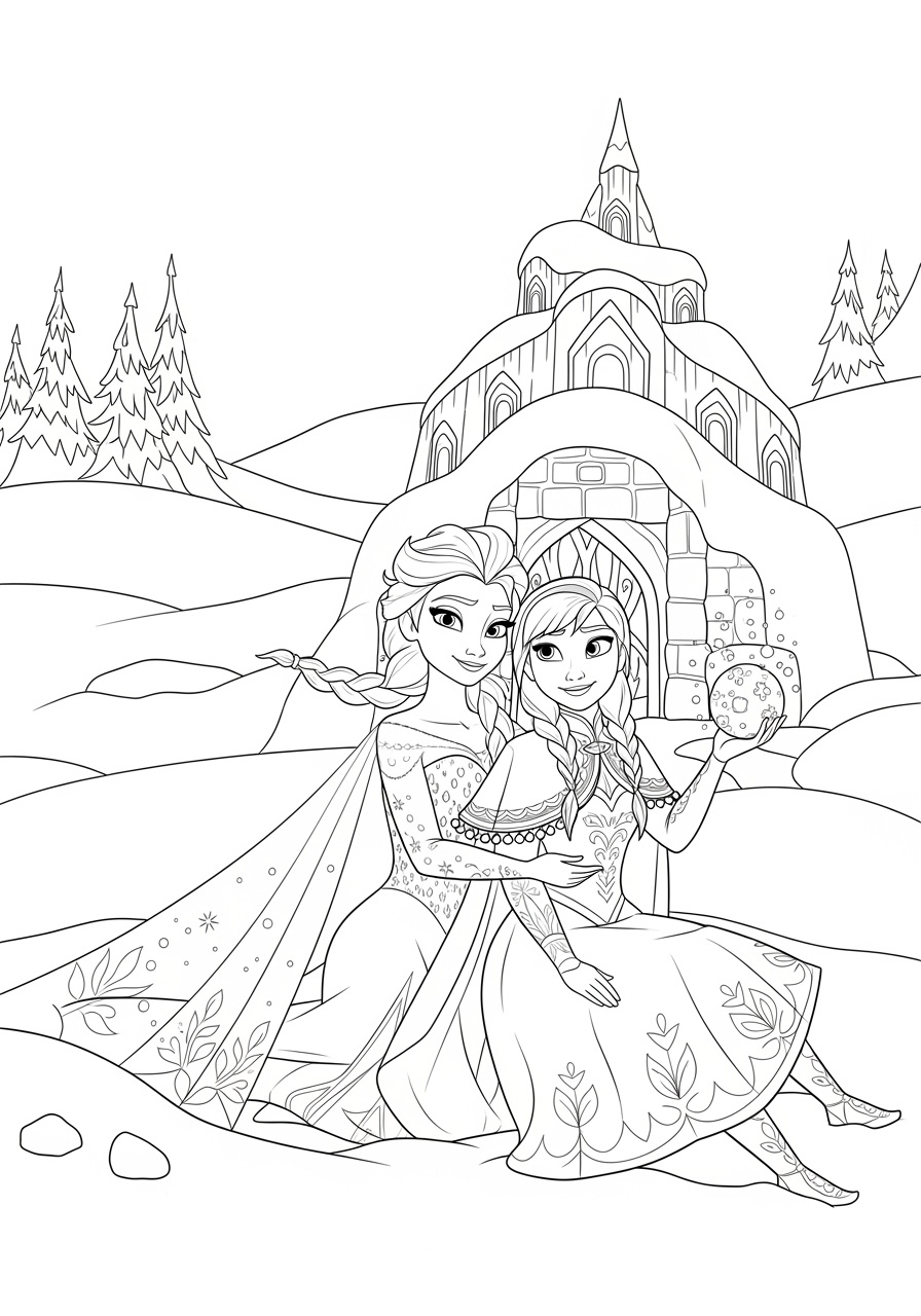 Free Frozen Coloring Pages | Printable Fun For Kids with Free Printable Frozen Coloring Pages