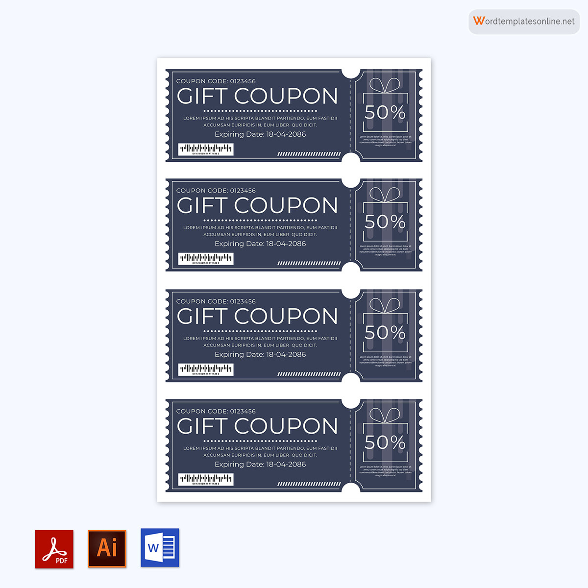 Free Gift Coupon Templates For Anything (Word | Psd | Ai) inside Free Sample Coupons Printable