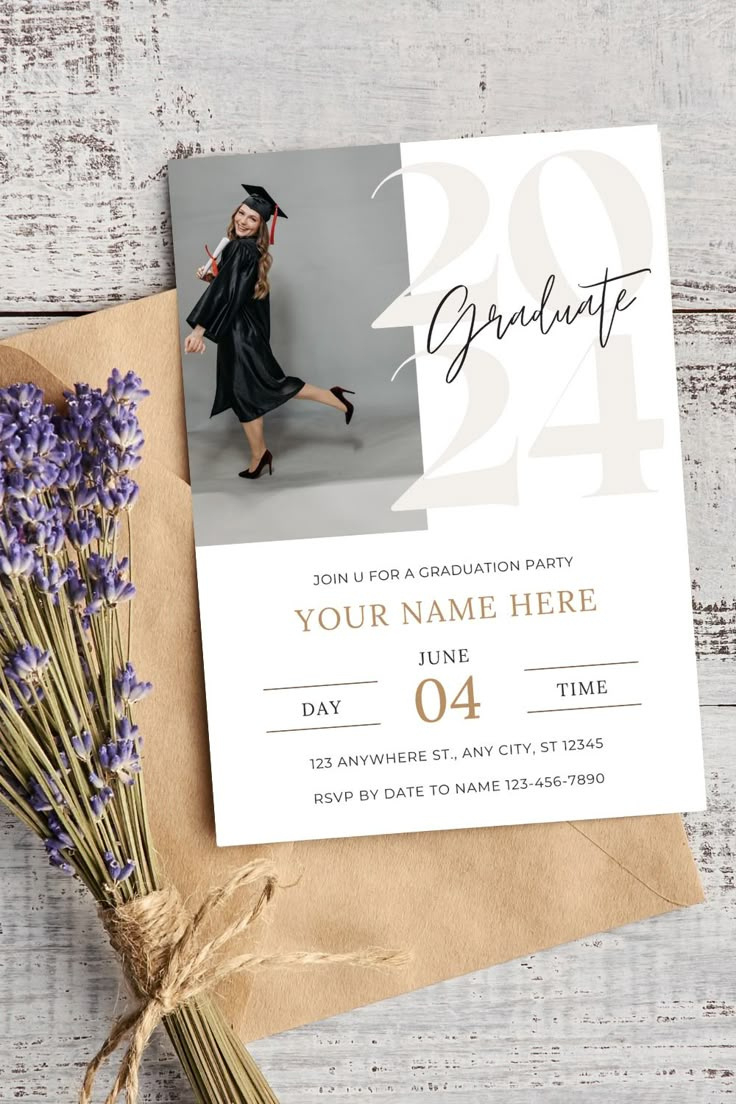 Free Graduation Invitation Template Download! throughout Free Printable Graduation Invitations