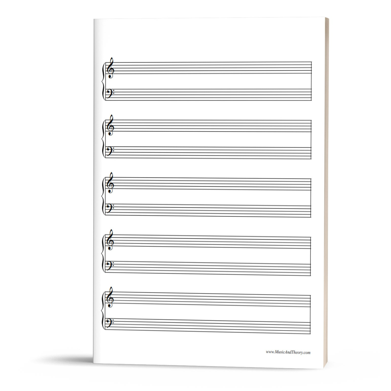 Free: Grand Staff Manuscript Paper (Music Staff Paper for Free Printable Staff Paper Blank Sheet Music Net