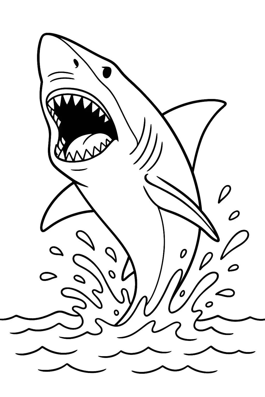 Free Great White Shark Coloring Pages Generator – 20 Great White with regard to Free Printable Great White Shark Coloring Pages