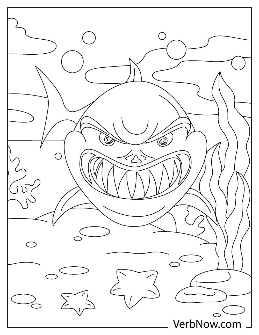 Free Great White Sharks Coloring Pages For Download (Printable Pdf) throughout Free Printable Great White Shark Coloring Pages