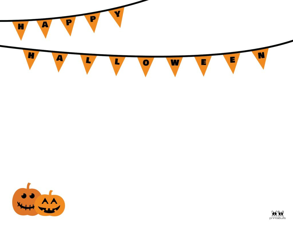 Free Halloween Borders &amp;amp; Frames | Printabulls inside Free Printable Halloween Stationery Borders