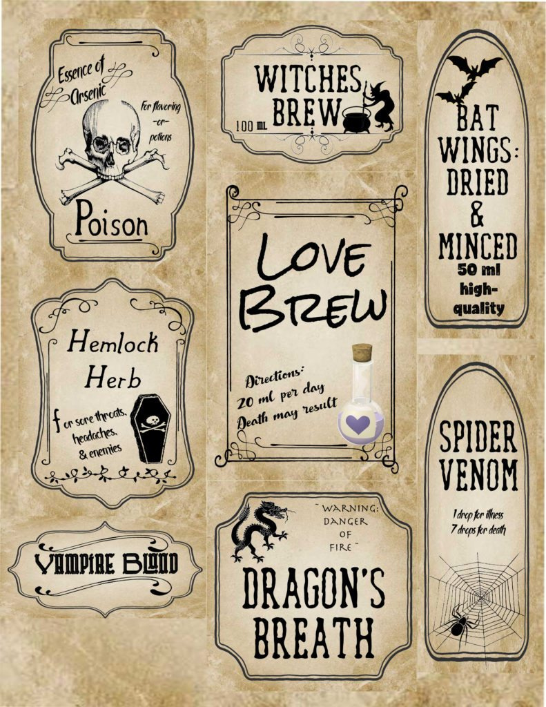 Free Halloween Printables regarding Free Printable Halloween Labels