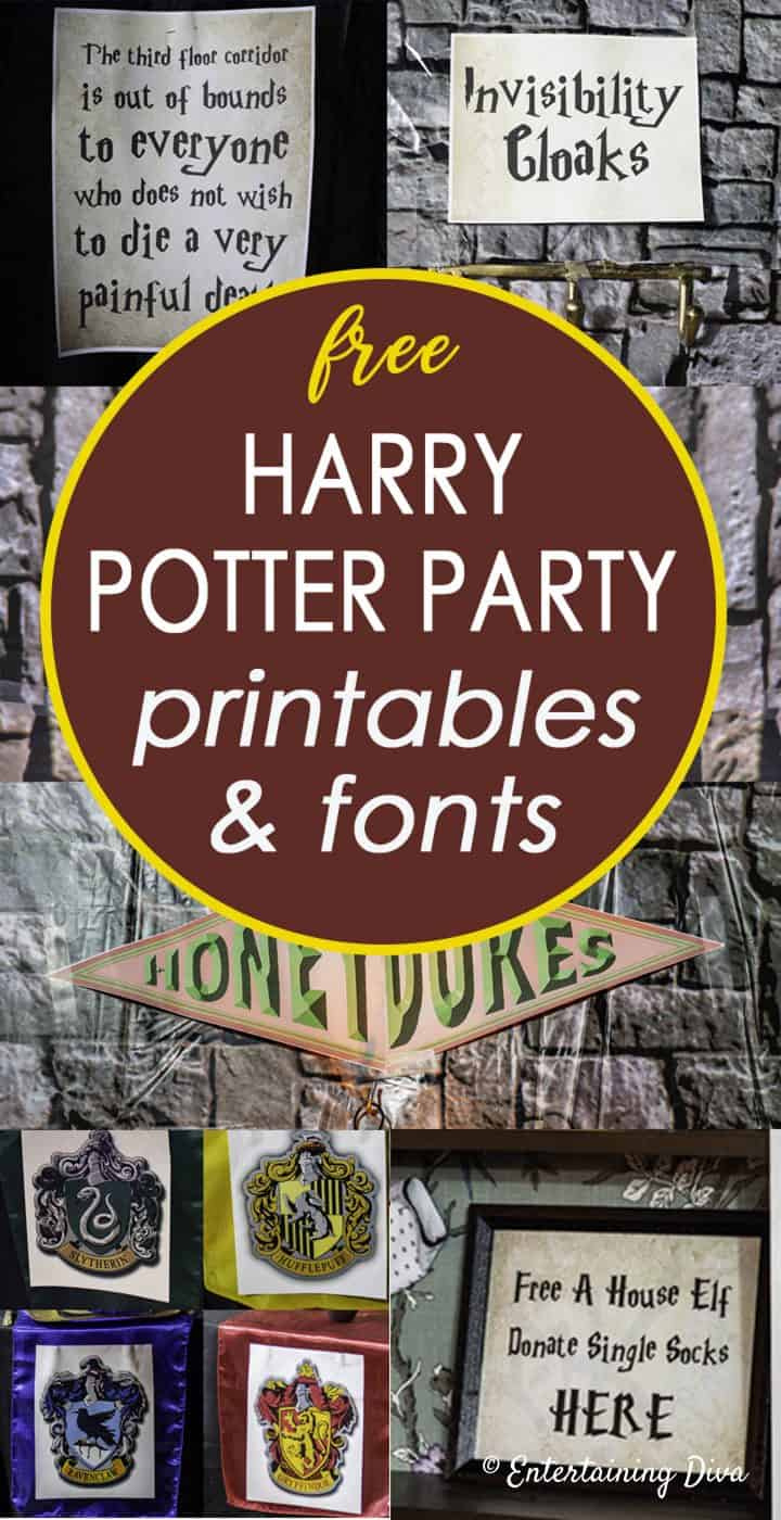 Free Harry Potter Printables And Fonts pertaining to Free Harry Potter Printable Signs