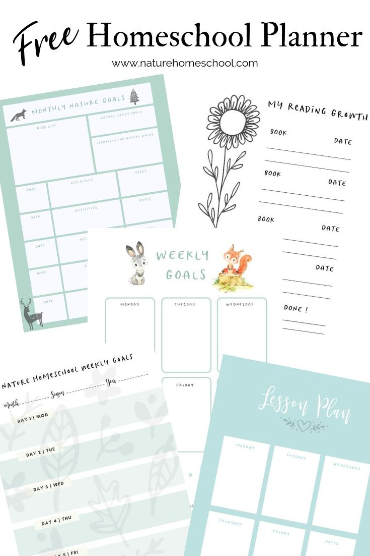Free Homeschool Planner For Homeschooling - Nature Homeschool with Free Printable Homeschool Curriculum