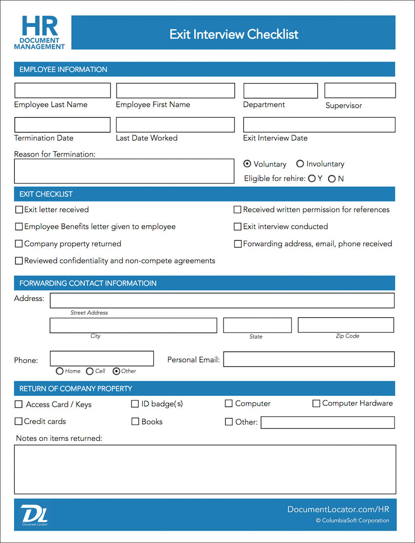Free Human Resources (Hr) Forms Templates regarding Free Printable Hr Forms