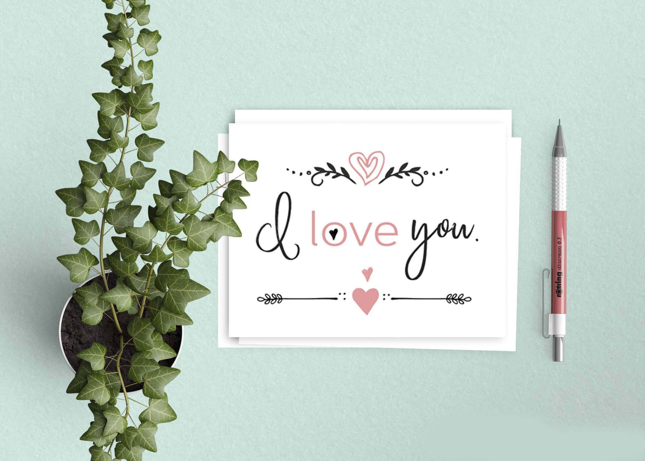 Free I Love You Cards | Free Valentine&amp;#039;S Day Printable pertaining to Free Printable Love Cards