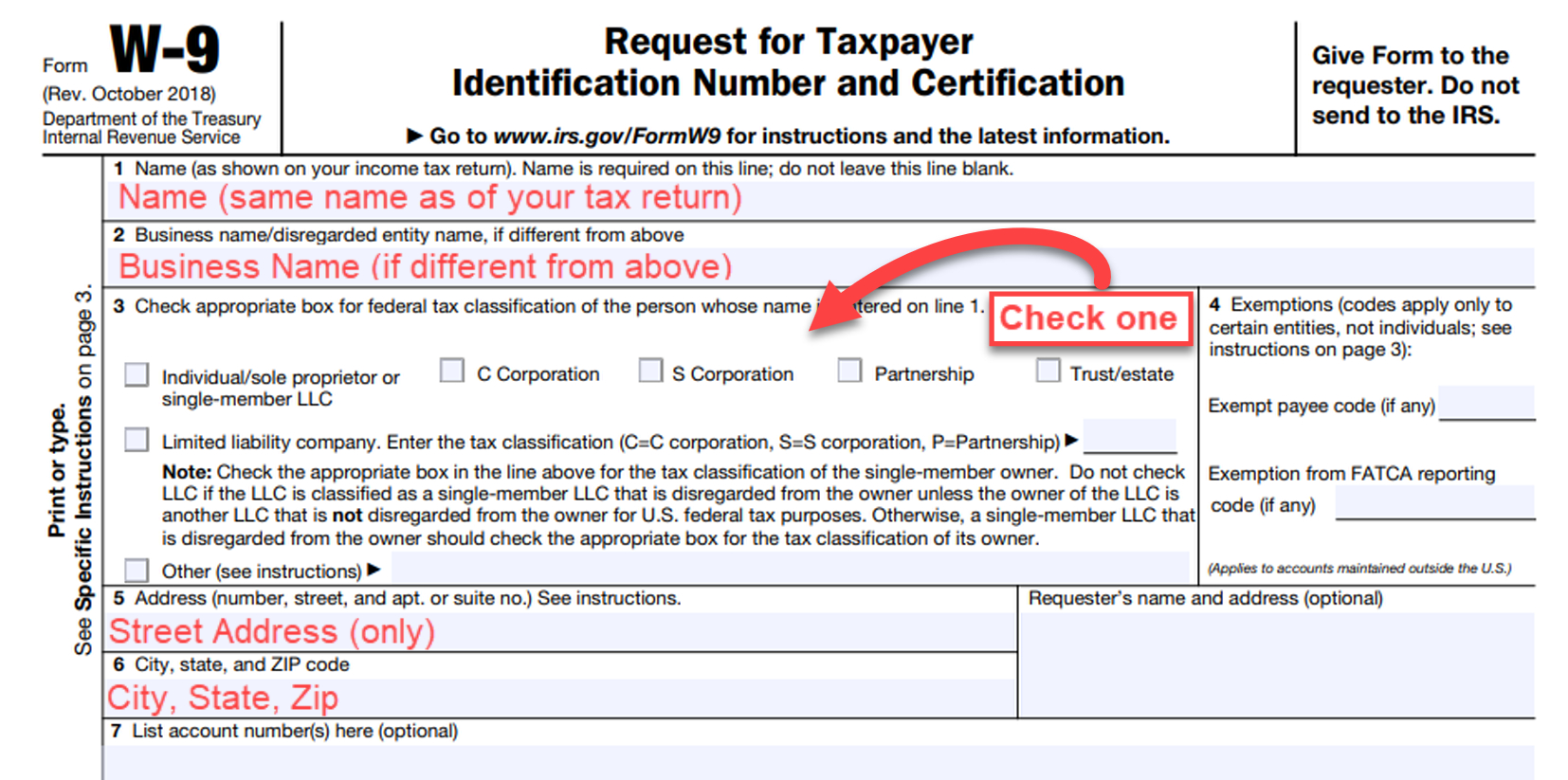 Free Irs Form W9 (2025) - Pdf – Eforms with Free Printable W9