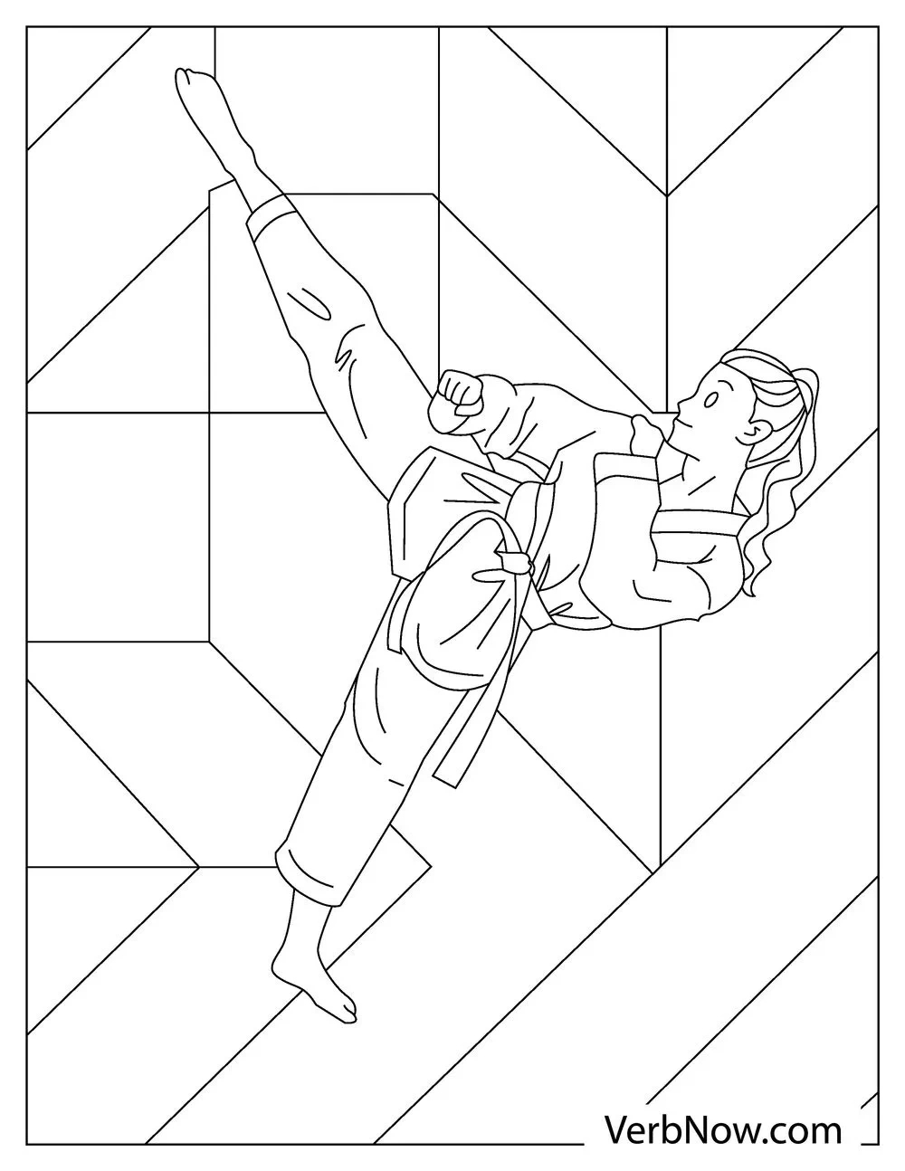 Free Karate Kid Coloring Pages For Download (Printable Pdf) with regard to Free Printable Karate Coloring Pages