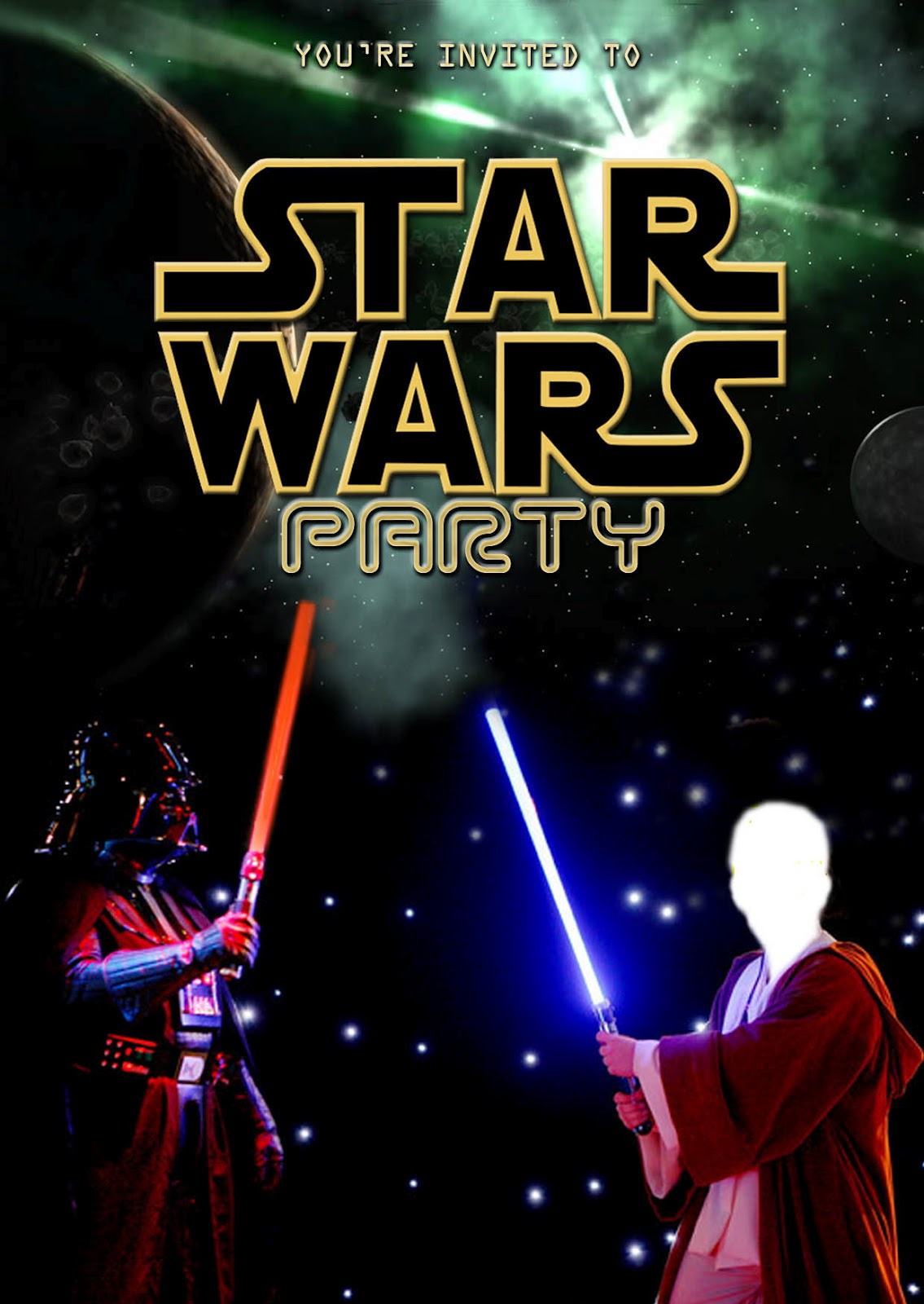Free Kids Party Invitations: Star Wars Party Invitation (Self-Edit) with regard to Star Wars Invitations Free Printable