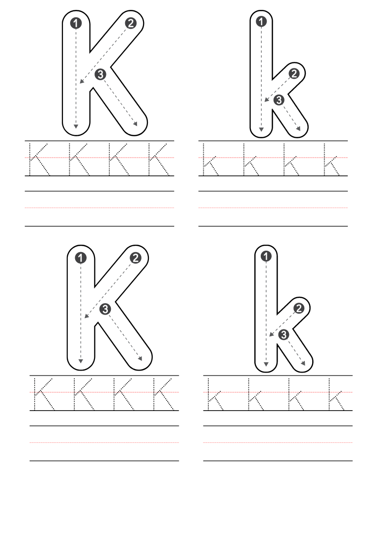Free Kindergarten Letter K Worksheets Printable Pdf with Free Printable Letter K Worksheets